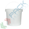Secchio plastica (PP) conico, capacità 1 Lt, Mis. Ø 123 x 116 H mm, manico in plastica, sigillo di garanzia e chiusura a pressione (coperchio ESCLUSO), Tipologia: Secchio Conico, Capacità: 1 Lt, Omologazione ADR: NO, Manico: Plastica, Colore: Bianco, Made In: Europa, 7 image vendita, produzione, prezzi e offerte