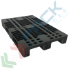 Pallet in plastica riciclata (PP), Mis. 800 L x 1200 P x 150 H mm, con 3 traverse, piano forato, portata statica 5000 Kg, portata dinamica 1500 Kg, portata su scaffale 600 Kg, Tipologia: Pallet per Magazzino, Mis. Base (cm): 80 x 120, Piano Superiore: Forato, Base d’Appoggio: 3 Traverse, Portata Statica (Kg): 5000, Portata Dinamica (Kg): 1500, Portata su Scaffale (Kg): 600, Altezza (cm): 15, 13 image vendita, produzione, prezzi e offerte
