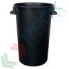 Bidone industriale in plastica (LDPE) 100 Lt, sovrapponibile e inseribile, Mis. Ø 530 x 660 H mm, colore nero (coperchio escluso), Tipologia: Bidone Industriale, Capacità: 100 Lt, Chiusura: Coperchio a Pressione, Contatto Diretto con Alimenti: NO, Colore: Nero vendita, produzione, prezzi e offerte