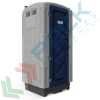 Bagno mobile monoblocco in polietilene (PE), capacità utile vasca reflui 150 Lt, seduta inglese, pronto all'uso-montato, design compatto, corpo grigio-porta blu, Tipologia: Bagno Chimico, Seduta: Inglese, Capacità Utile - Vasca Reflui: 150 Lt, Sistema: Acqua Pulita (100 Lt), 2 image vendita, produzione, prezzi e offerte