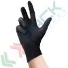 Guanti monouso in nitrile senza polvere, con superficie micro ruvida, lunghezza 24 cm, peso 4 gr, AQL 1,0, spessore al palmo 0,08 mm, certificati 374-5 + 374-1, colore nero, tg. M, conf. 100 pz, Materiale: Nitrile, Versione: Senza Polvere, Colore: Nero, AQL: 1, Spessore al Palmo : 0,08 mm, Taglia: M vendita, produzione, prezzi e offerte