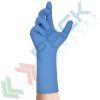 Guanti monouso in nitrile senza polvere, con superficie micro ruvida, lunghezza 40 cm, peso 15 gr, AQL 1,0, spessore al palmo 0,14 mm, certificati 374-5 + 374-1, colore azzurro, tg. XL, conf. 50 pz, Materiale: Nitrile, Versione: Senza Polvere, Colore: Azzurro, AQL: 1, Spessore al Palmo : 0,14 mm, Taglia: XL vendita, produzione, prezzi e offerte