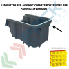 Contenitore bocca di lupo sovrapponibile, in plastica (PP), capacità 8,75 Litri, Mis. 219 L x 368 P x 148 H mm, con linguetta posteriore, colore grigio, Tipologia: Bocca di Lupo Sovrapponibile, Capacità: 8,75 Lt, Colore: Grigio, 6 image vendita, produzione, prezzi e offerte