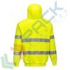 Felpa alta visibilità con cappuccio, 65% poliestere + 35% cotone, 300 gr, chiusura con zip, omologata EN ISO 20471, colore giallo, Tipologia: Felpa Alta Visibilità, Colore: Giallo, Taglia: M, Vestibilità: Regular, 3 image vendita, produzione, prezzi e offerte