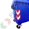 Cassonetto per la raccolta differenziata rifiuti, capacità 660 Lt, certificato UNI EN 840, coperchio piano, colore blu, Tipologia: Cassonetto UNI EN 840, Capacità: 660 Lt, Chiusura: Coperchio Piano, Versione: Standard, Colore: Blu, 9 image vendita, produzione, prezzi e offerte