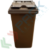 Bidone spazzatura per la raccolta differenziata rifiuti, capacità 360 Lt, certificato UNI EN 840, per uso esterno, colore marrone, Tipologia: Bidone UNI EN 840, Capacità: 360 Lt, Chiusura: Coperchio a Cerniera, Versione: Standard, Colore: Marrone, 5 image vendita, produzione, prezzi e offerte
