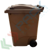 Bidone spazzatura per la raccolta differenziata rifiuti, capacità 360 Lt, certificato UNI EN 840, per uso esterno, colore marrone, Tipologia: Bidone UNI EN 840, Capacità: 360 Lt, Chiusura: Coperchio a Cerniera, Versione: Standard, Colore: Marrone, 6 image vendita, produzione, prezzi e offerte