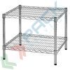Scaffale in acciaio cromato, Mis. 60 L x 60 P x 50 H cm, 2 ripiani robusti e regolabili, Tipologia: Scaffale, Larghezza (cm): 60, Profondità (cm): 60, Altezza (cm): 50, Colore: Grigio vendita, produzione, prezzi e offerte