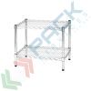 Scaffale in acciaio cromato, Mis. 60 L x 45 P x 50 H cm, 2 ripiani robusti e regolabili, Tipologia: Scaffale, Larghezza (cm): 60, Profondità (cm): 45, Altezza (cm): 50, Colore: Grigio vendita, produzione, prezzi e offerte