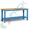 Banco da lavoro piano in legno con gambe fisse, Mis. 1500 L x 750 P x 882 H mm, colore blu, Tipologia: Banco Standard, Gambe: Fisse, Materiale Piano: Legno, Larghezza (cm): 150, Versione: Senza Cassetti, Colore: Blu vendita, produzione, prezzi e offerte