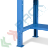 Banco da lavoro piano in acciaio con gambe regolabili, Mis. 1507 L x 704 P x 767/1112 H mm, colore blu, Tipologia: Banco Standard, Gambe: Regolabili, Materiale Piano: Acciaio, Larghezza (cm): 150, Versione: Senza Cassetti, Colore: Blu, 6 image vendita, produzione, prezzi e offerte