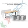 Banco da lavoro piano in acciaio con gambe fisse, Mis. 2007 L x 704 P x 887 H mm, colore antracite/grigio chiaro, Tipologia: Banco Standard, Gambe: Fisse, Materiale Piano: Acciaio, Larghezza (cm): 200, Versione: Senza Cassetti, Colore: Grigio, 6 image vendita, produzione, prezzi e offerte
