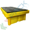 Vasca di contenimento liquidi in polietilene (PE) con griglia, ideale per 2 cisterne IBC, volume di raccolta 1150 Lt, Mis. 2540 L x 1370 P x 620 H mm, colore giallo, Tipologia: Vasca per Cisterne, Ideale per: 2 Cisterne, Versione: Standard, Materiale: Plastica, Volume di Raccolta (Lt): 1150, 7 image vendita, produzione, prezzi e offerte
