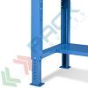 Banco da lavoro piano in legno con gambe regolabili e parete attrezzata, Mis. 2000 L x 750 P x 740/1100 H mm, colore blu, Tipologia: Banco con Parete, Gambe: Regolabili, Materiale Piano: Legno, Larghezza (cm): 200, Versione: Senza Cassetti, Colore: Blu, 7 image vendita, produzione, prezzi e offerte