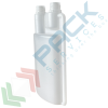 Flacone in plastica (HDPE) rettangolare a collo stretto con dosatore a due tappi, capacità 1000 ml, chiusura con tappo a vite con apertura del sigillo a strappo (tappi esclusi), colore neutro, Tipologia: Bottiglie Rettangolari, Capacità: 1000 ml, Bocca: Stretta, Chiusura: Due Tappi a Vite e Sigillo, Omologazione ADR: NO, Colore: Neutro, 8 image vendita, produzione, prezzi e offerte