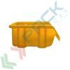 Contenitore bocca di lupo sovrapponibile, in plastica (PP), capacità 0,75 Litri, Mis. 100 L x 163 P x 72 H mm, con linguetta posteriore, colore giallo, Tipologia: Bocca di Lupo Sovrapponibile, Capacità: 0,75 Lt, Colore: Giallo, 4 image vendita, produzione, prezzi e offerte