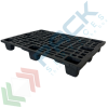 Pallet 80 x 120 in PP-PCR, piano forato, 9 piedi, Tipologia: Pallet per Spedizioni, Mis. Base (cm): 80 x 120, Piano Superiore: Forato, Base d’Appoggio: 9 Piedi, Portata Statica (Kg): 1200, Portata Dinamica (Kg): 700, Portata su Scaffale (Kg): NO, Altezza (cm): 14 vendita, produzione, prezzi e offerte