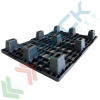 Pallet in plastica riciclata (PP), Mis. 800 L x 1200 P x 140 H mm, con 9 piedi, piano forato, portata statica 1200 Kg, portata dinamica 700 Kg, Tipologia: Pallet per Spedizioni, Mis. Base (cm): 80 x 120, Piano Superiore: Forato, Base d’Appoggio: 9 Piedi, Portata Statica (Kg): 1200, Portata Dinamica (Kg): 700, Portata su Scaffale (Kg): NO, Altezza (cm): 14, 7 image vendita, produzione, prezzi e offerte