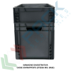 Cassetta in plastica riciclata (PP) sovrapponibile, 20 Lt, mis. 400 L x 300 P x 220 H mm, base e pareti chiuse, maniglie passanti, Tipologia: Cassa Norma Europa, Versione: Base e Pareti Chiuse, Mis. Base (cm): 30 x 40, Altezza (cm): 22, Capacità: 20 Lt, Contatto Diretto con Alimenti: NO, Colore: Grigio, 15 image vendita, produzione, prezzi e offerte