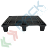 Pallet in plastica riciclata (PP), Mis. 600 L x 800 P x 140 H mm, con 6 piedi, piano forato, portata statica 600 Kg, portata dinamica 250 Kg, Tipologia: Pallet per Spedizioni, Mis. Base (cm): 60 x 80, Piano Superiore: Forato, Base d’Appoggio: 6 Piedi, Portata Statica (Kg): 600, Portata Dinamica (Kg): 250, Portata su Scaffale (Kg): NO, Altezza (cm): 14, 8 image vendita, produzione, prezzi e offerte