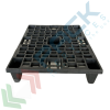 Pallet in plastica riciclata (PP), Mis. 600 L x 800 P x 140 H mm, con 5 piedi, piano forato, portata statica 1100 Kg, portata dinamica 500 Kg, Tipologia: Pallet per Spedizioni, Mis. Base (cm): 60 x 80, Piano Superiore: Forato, Base d’Appoggio: 5 Piedi, Portata Statica (Kg): 1100, Portata Dinamica (Kg): 500, Portata su Scaffale (Kg): NO, Altezza (cm): 14, 7 image vendita, produzione, prezzi e offerte
