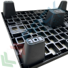 Pallet in plastica riciclata (PP), Mis. 600 L x 800 P x 140 H mm, con 5 piedi, piano forato, portata statica 1100 Kg, portata dinamica 500 Kg, Tipologia: Pallet per Spedizioni, Mis. Base (cm): 60 x 80, Piano Superiore: Forato, Base d’Appoggio: 5 Piedi, Portata Statica (Kg): 1100, Portata Dinamica (Kg): 500, Portata su Scaffale (Kg): NO, Altezza (cm): 14, 11 image vendita, produzione, prezzi e offerte