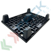 Pallet in plastica riciclata (PP), Mis. 600 L x 800 P x 140 H mm, con 5 piedi, piano forato, portata statica 1100 Kg, portata dinamica 500 Kg, Tipologia: Pallet per Spedizioni, Mis. Base (cm): 60 x 80, Piano Superiore: Forato, Base d’Appoggio: 5 Piedi, Portata Statica (Kg): 1100, Portata Dinamica (Kg): 500, Portata su Scaffale (Kg): NO, Altezza (cm): 14, 8 image vendita, produzione, prezzi e offerte