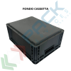 Cassetta in plastica riciclata (PP) sovrapponibile, 15 Lt, mis. 400 L x 300 P x 170 H mm, base e pareti chiuse, maniglie aperte, Tipologia: Cassa Norma Europa, Versione: Base e Pareti Chiuse, Mis. Base (cm): 30 x 40, Altezza (cm): 17, Capacità: 15 Lt, Contatto Diretto con Alimenti: NO, Colore: Grigio, 13 image vendita, produzione, prezzi e offerte