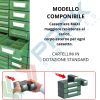Cassettiera in plastica componibile con 4 cassetti, mis. 562 L x 390 P x 228 H mm, colore trasparente, Tipologia: Cassettiera Maxi, Cassetti/e nr.: 4, Formato: Formato T/F, Colore: Nero + Trasparente, 10 image vendita, produzione, prezzi e offerte