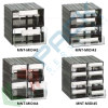 Cassettiera in plastica componibile con 4 cassetti, mis. 225 L x 225 P x 225 H mm, colore trasparente, Tipologia: Cassettiera Media, Cassetti/e nr.: 4, Formato: Formato 44, Colore: Nero + Trasparente, 7 image vendita, produzione, prezzi e offerte