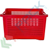 Cassetta in plastica (HDPE) sovrapponibile ed inseribile, capacità 40 Lt, Mis. 560 L x 350 P x 310 H mm, base chiusa e pareti forate, colore rosso, Tipologia: Cassa Inseribile Alimentare, Versione: Base Chiusa e Pareti Forate, Mis. Base (cm): 35 x 56, Altezza (cm): 31, Capacità: 40 Lt, Contatto Diretto con Alimenti: SI, Colore: Rosso, 11 image vendita, produzione, prezzi e offerte