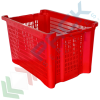 Cassetta in plastica (HDPE) sovrapponibile ed inseribile, capacità 40 Lt, Mis. 560 L x 350 P x 310 H mm, base chiusa e pareti forate, colore rosso, Tipologia: Cassa Inseribile Alimentare, Versione: Base Chiusa e Pareti Forate, Mis. Base (cm): 35 x 56, Altezza (cm): 31, Capacità: 40 Lt, Contatto Diretto con Alimenti: SI, Colore: Rosso vendita, produzione, prezzi e offerte