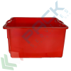 Cassetta in plastica (HDPE) sovrapponibile ed inseribile, capacità 50 Lt, Mis. 520 L x 420 P x 290 H mm, base chiusa e pareti chiuse, colore rosso, Tipologia: Cassa Inseribile Alimentare, Versione: Base e Pareti Chiuse, Mis. Base (cm): 42 x 52, Altezza (cm): 29, Capacità: 50 Lt, Contatto Diretto con Alimenti: SI, Colore: Rosso, 13 image vendita, produzione, prezzi e offerte