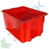 Cassetta in plastica (HDPE) sovrapponibile ed inseribile, capacità 65 Lt, Mis. 630 L x 440 P x 330 H mm, base chiusa e pareti chiuse, colore rosso, Tipologia: Cassa Inseribile Alimentare, Versione: Base e Pareti Chiuse, Mis. Base (cm): 44 x 63, Altezza (cm): 33, Capacità: 65 Lt, Contatto Diretto con Alimenti: SI, Colore: Rosso vendita, produzione, prezzi e offerte