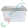 Cassetta in plastica (HDPE) sovrapponibile ed inseribile, capacità 50 Lt, Mis. 520 L x 420 P x 290 H mm, base chiusa e pareti chiuse, colore bianco, Tipologia: Cassa Inseribile Alimentare, Versione: Base e Pareti Chiuse, Mis. Base (cm): 42 x 52, Altezza (cm): 29, Capacità: 50 Lt, Contatto Diretto con Alimenti: SI, Colore: Bianco, 14 image vendita, produzione, prezzi e offerte
