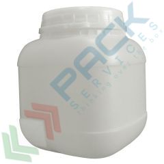 Barattolo in HDPE, quadrato 5000 ml, tappo a vite, Tipologia: Quadrato tappo a vite (BQ), Capacità: 5000 ml, Colore: Neutro vendita, produzione, prezzi e offerte