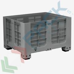 Bins forata in HDPE, 4 piedi, 120 x 100 x 76 cm, 610 Lt, Tipologia: Bins Forati, Volume (Lt): 610, Materiale: HDPE, Base: 4 Piedi, Mis. Base (cm): 100 x 120, Altezza (cm): 76, Versione: Standard vendita, produzione, prezzi e offerte