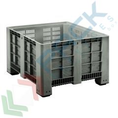 Bins forata in HDPE, 4 piedi, 113 x 113 x 76 cm, 650 Lt, Tipologia: Bins Forati, Volume (Lt): 650, Materiale: HDPE, Base: 4 Piedi, Mis. Base (cm): 113 x 113, Altezza (cm): 76, Versione: Standard vendita, produzione, prezzi e offerte