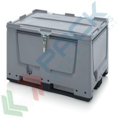 Bins SA/SV, 3 traverse, 120 x 80 x 79 cm, 535 Lt, Tipologia: Bins Chiusura SA-SV, Volume (Lt): 535, Materiale: HDPE, Mis. Base (cm): 80 x 120, Altezza (cm): 79, Base: 3 Traverse, Versione: Non Omologata ADR/UN vendita, produzione, prezzi e offerte