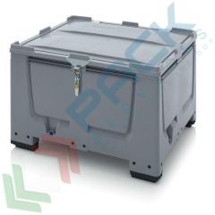 Bins SA/SV, 4 piedi, 120 x 100 x 79 cm, 670 Lt, Tipologia: Bins Chiusura SA-SV, Volume (Lt): 670, Materiale: HDPE, Mis. Base (cm): 100 x 120, Altezza (cm): 79, Base: 4 Piedi, Versione: Non Omologata ADR/UN vendita, produzione, prezzi e offerte