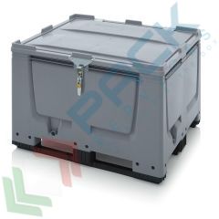 Bins SA/SV, 3 traverse, 120 x 100 x 79 cm, 670 Lt, Tipologia: Bins Chiusura SA-SV, Volume (Lt): 670, Materiale: HDPE, Mis. Base (cm): 100 x 120, Altezza (cm): 79, Base: 3 Traverse, Versione: Non Omologata ADR/UN vendita, produzione, prezzi e offerte