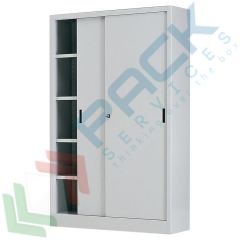 Armadio archivio ante scorrevoli, 150 x 37,5 x 200 cm, Tipologia: Archivio Ante Scorrevoli, Nr. Vani: 1, Larghezza (cm): 150, Profondit&agrave; (cm): 37,5, Altezza (cm): 200, Chiusura: Serratura vendita, produzione, prezzi e offerte