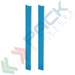 Coppia di tamponi per banco da lavoro 1000 L mm, colore blu RAL 5012