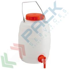 Bottiglione 5 Lt, cilindrico, collo largo e rubinetto, Tipologia: Cilindrico, Capacità: 5 Lt, Bocca: Larga, Versione: con Rubinetto vendita, produzione, prezzi e offerte