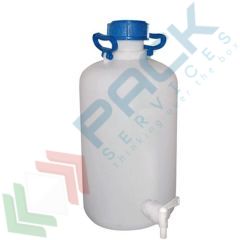 Bottiglione 25 Lt, cilindrico, collo stretto e rubinetto, Tipologia: Cilindrico, Capacità: 25 Lt, Bocca: Stretta, Versione: con Rubinetto vendita, produzione, prezzi e offerte