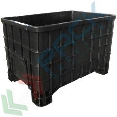 Bins in HPDE PCR, 4 piedi, 100 x 63,5 x 64,5 cm, 300 Lt, Tipologia: Bins Chiusi, Volume (Lt): 300, Materiale: HDPE-PCR (Riciclato), Base: 4 Piedi, Mis. Base (cm): 63,5 x 100, Altezza (cm): 64,5, Versione: Standard vendita, produzione, prezzi e offerte