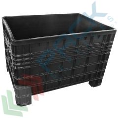 Bins in HPDE PCR, 4 piedi, 120 x 80 x 80 cm, 530 Lt, Tipologia: Bins Chiusi, Volume (Lt): 530, Materiale: HDPE-PCR (Riciclato), Base: 4 Piedi, Mis. Base (cm): 80 x 120, Altezza (cm): 80, Versione: Light vendita, produzione, prezzi e offerte