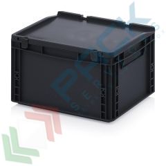 Cassa in PP antistatica 20 Lt, 40 x 30 x 23,5 cm, coperchio, Tipologia: Conduttive Antistatiche, Mis. Base (cm): 30 x 40, Altezza (cm): 23,5, Versione: Con Coperchio vendita, produzione, prezzi e offerte