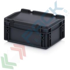 Cassa in PP antistatica 4,45 Lt, 30 x 20 x 13,5 cm, coperchio, Tipologia: Conduttive Antistatiche, Mis. Base (cm): 20 x 30, Altezza (cm): 13,5, Versione: Con Coperchio vendita, produzione, prezzi e offerte