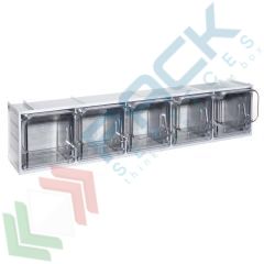 Cassettiera in PET, 5 cassetti, grigio chiaro, Tipologia: Cassettiera Crystal Box, Versione: Profondit&agrave; 13,3 cm, Cassetti/e nr.: 5, Colore: Grigio Chiaro vendita, produzione, prezzi e offerte